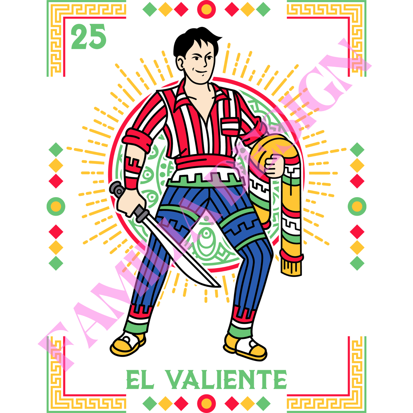 DTF12 "El Valiente" para Playera