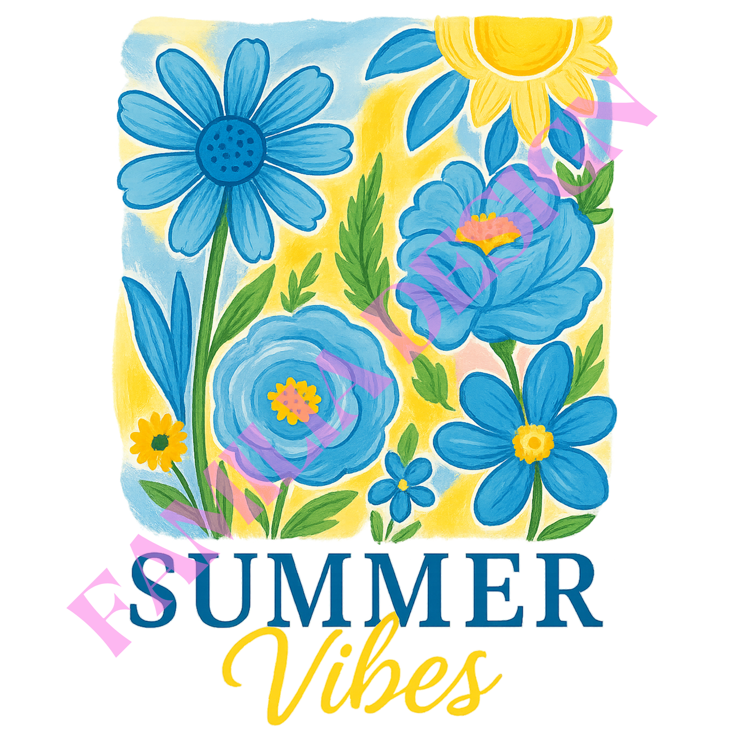 DTF134 "Summer Vibes" para playera