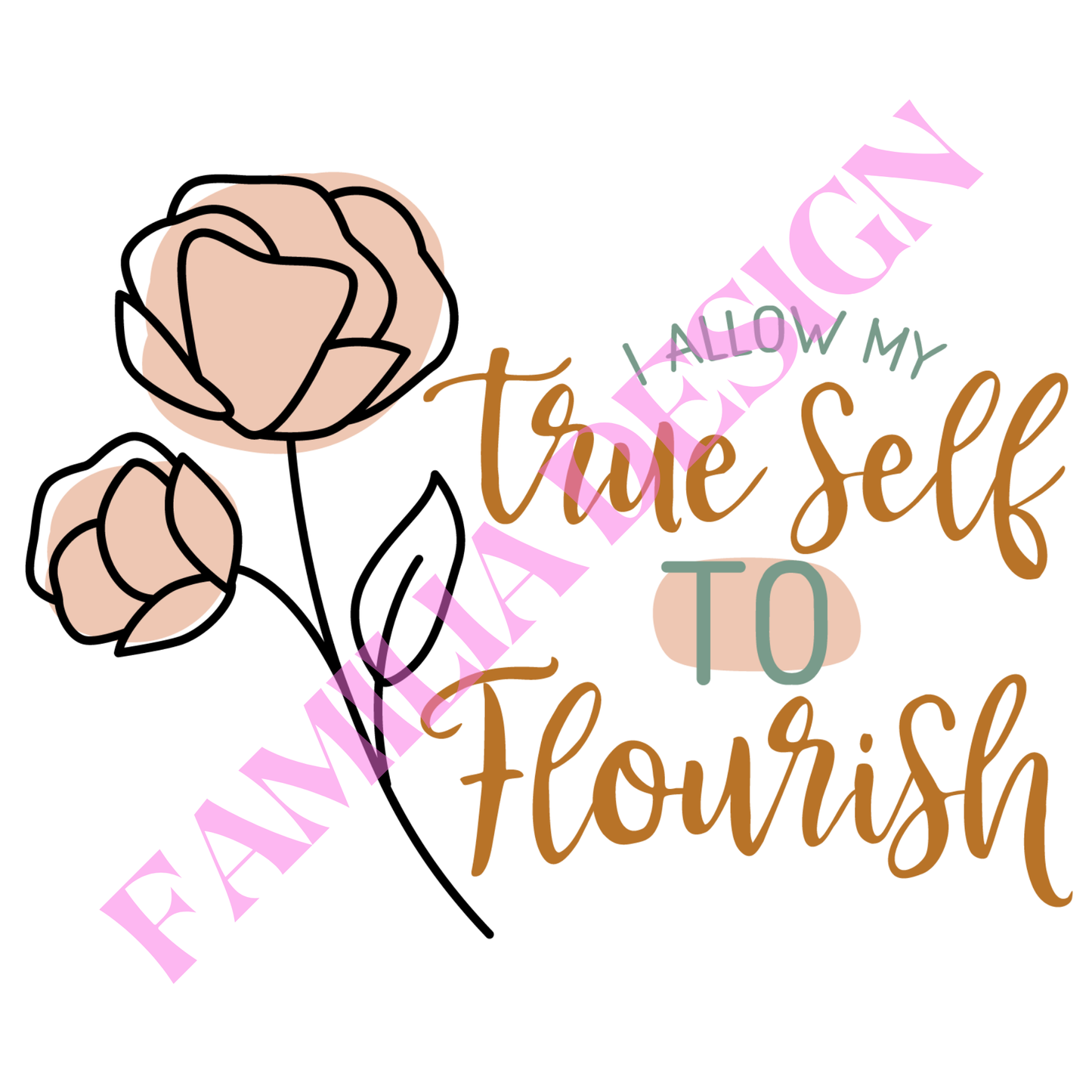 DTF250: "True Self" para playera