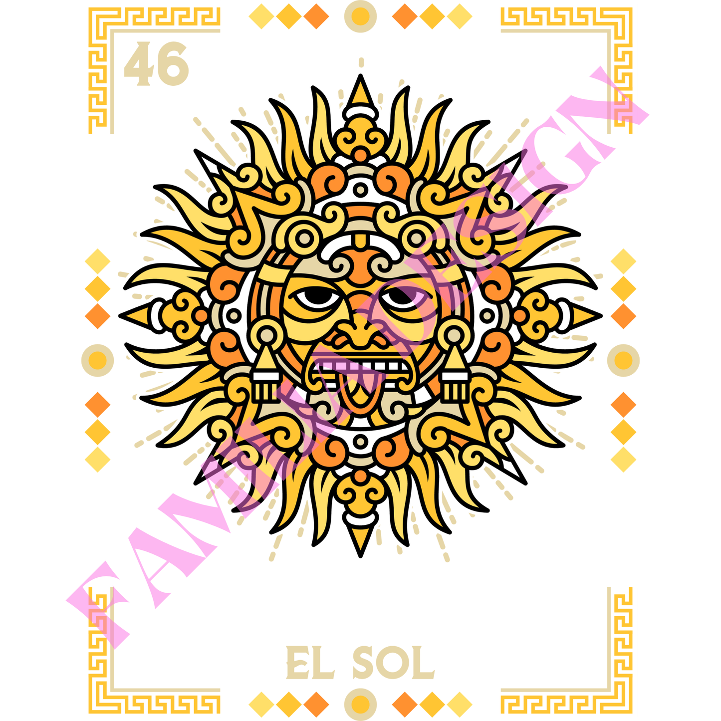 DTF4 "El Sol" para Playera