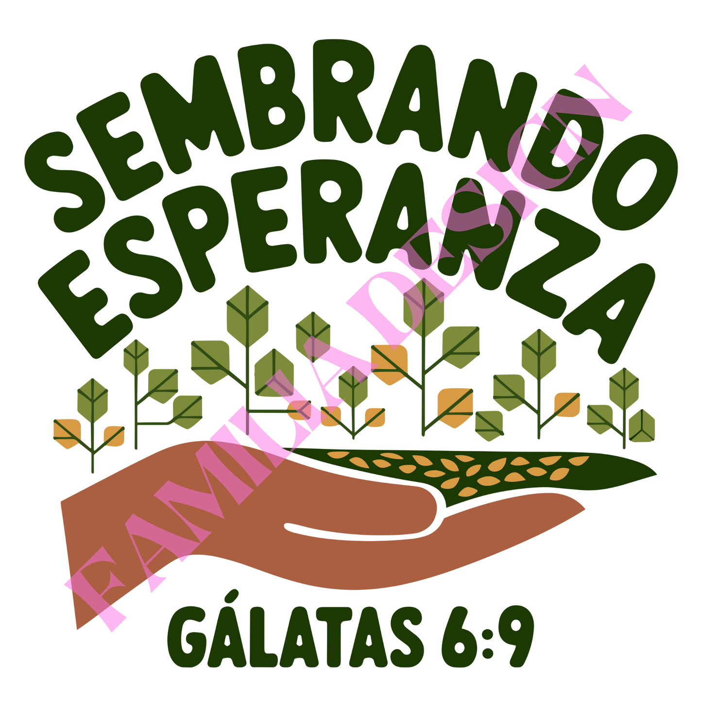 DTF45 "Frase Religiosa" para Playera