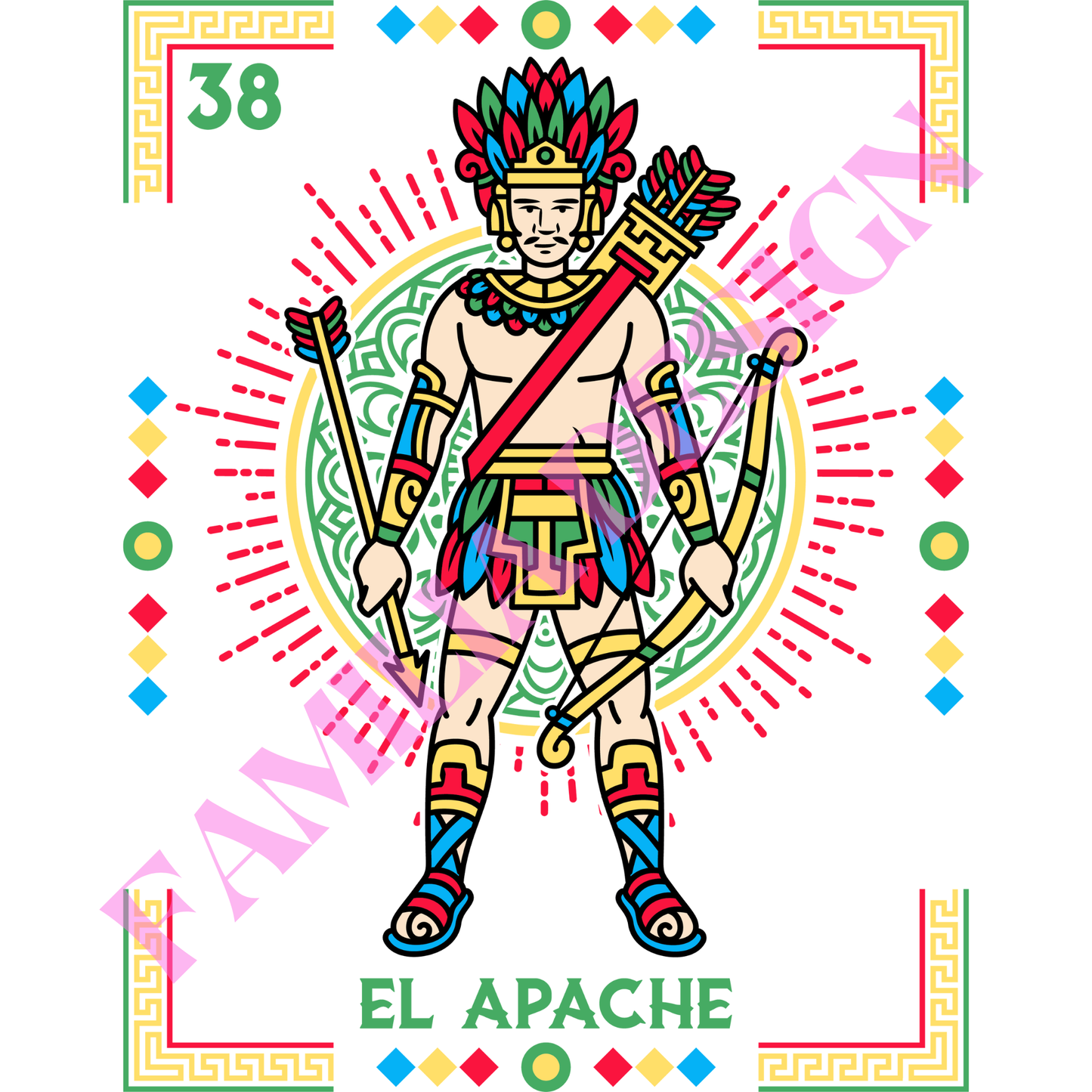 DTF5 "El Apache" para Playera