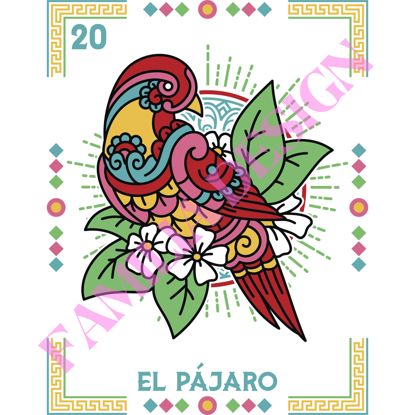 DTF7 "El Pajaro" para Playera