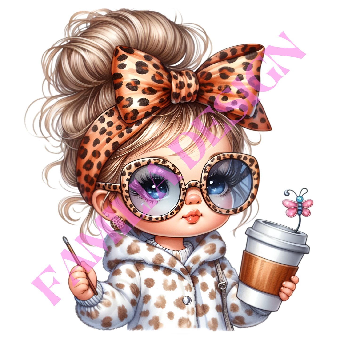 DTF95 "Nina Coffee" para playera