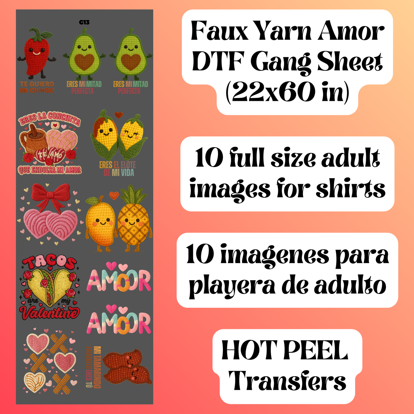 G13 Faux Yarn Amor Mix