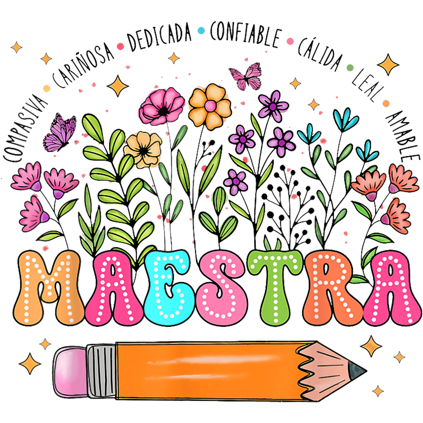 DTF 2 "Maestra" para Playera