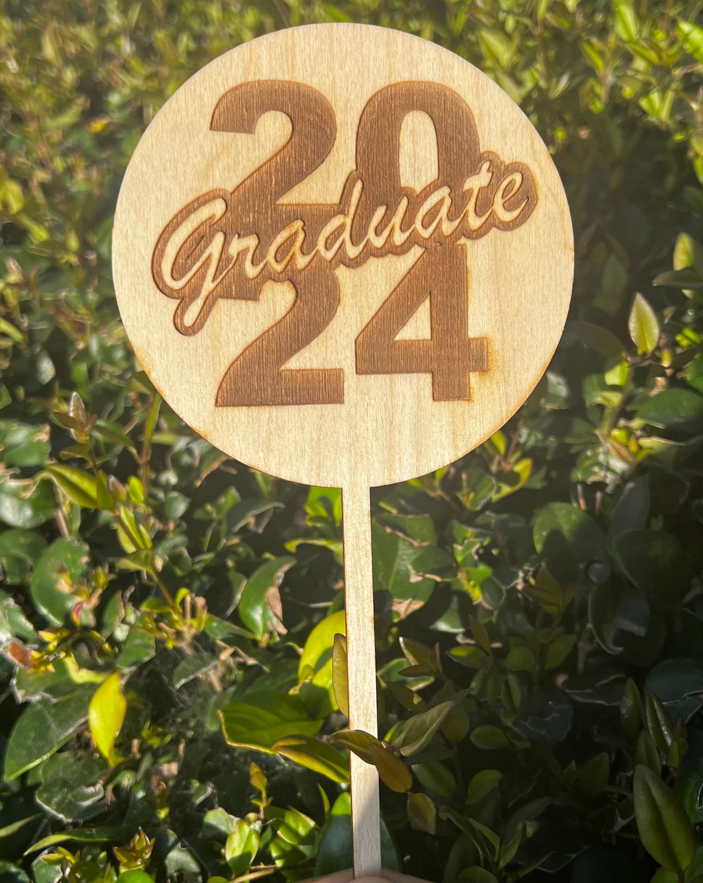 2024 Graduado Paletas de Madera