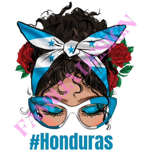DTF103 "Honduras Hair Bun" para playera