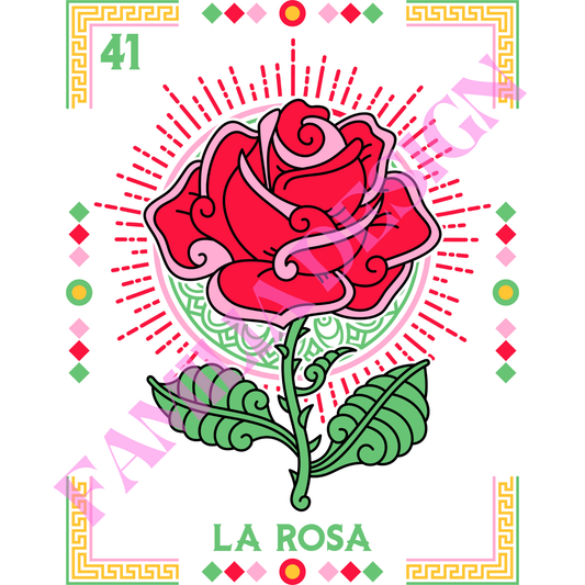 DTF11 "La Rosa"  para Playera