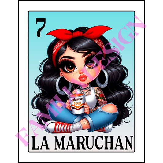 DTF110 "La Maruchan Loteria" para playera