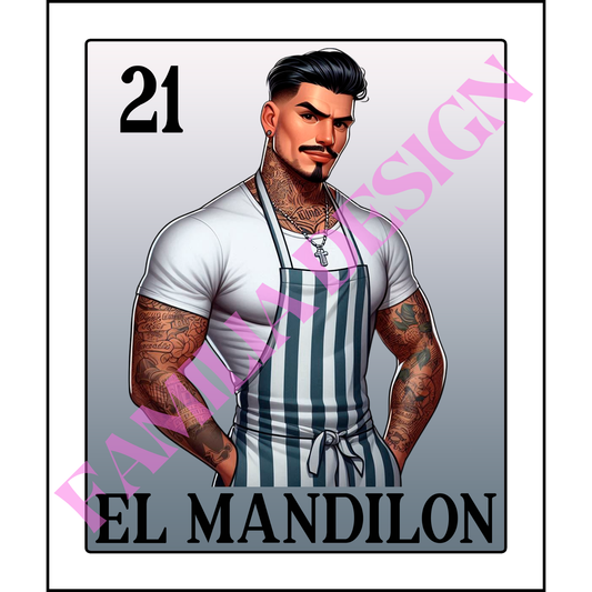 DTF114 "El Mandilon Loteria" para playera