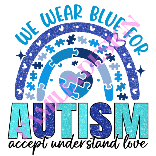 DTF116 "Blue Autism" para playera