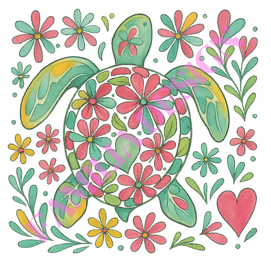 DTF125 "Summer Turtle" para playera