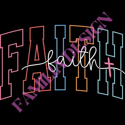 DTF141 "Faith" white religioso para playera