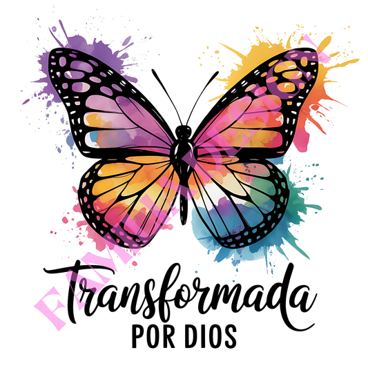 DTF145 "Transformada" religioso para playera
