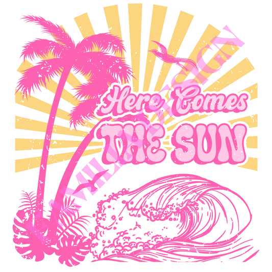 DTF147 "Here comes the Sun" para playera