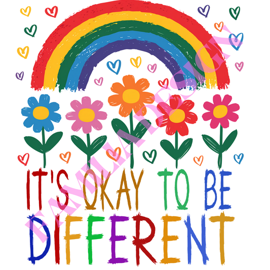 DTF148 "Different" autismo para playera