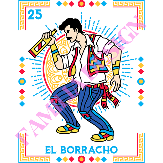 DTF15 "El Borracho"  para Playera