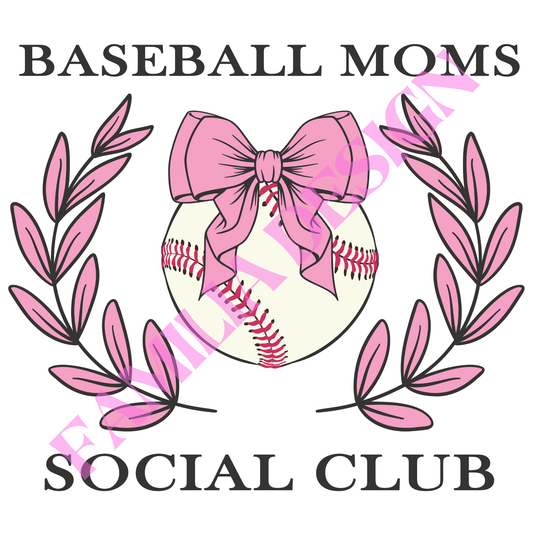 DTF168 "Baseball Mom Club" para playera