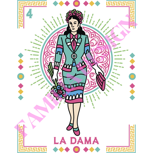 DTF17 "La Dama"  para Playera