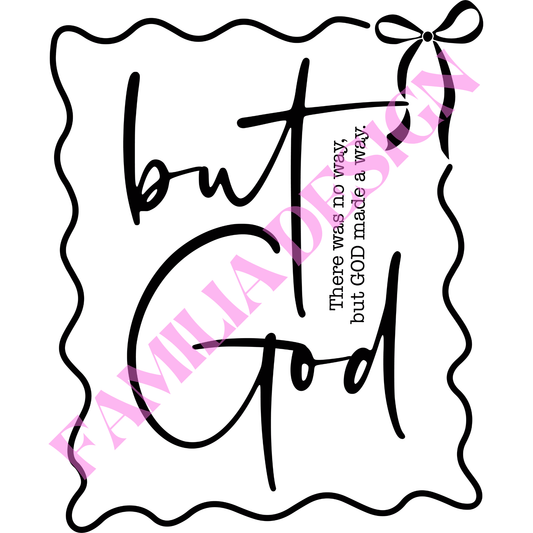 DTF173 "But God" religious para playera