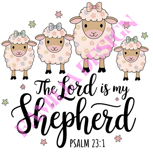 DTF182 "Lord is my Shepherd" para playera