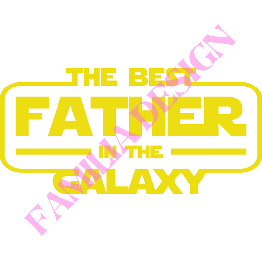 DTF184 "Best Father of Galaxy" para playera