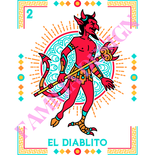 DTF19 "El Diablito"  para Playera