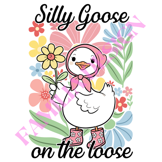 DTF196 "Silly Goose" para playera
