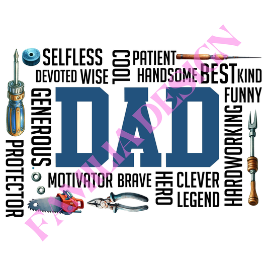 DTF211 "DAD" para playera