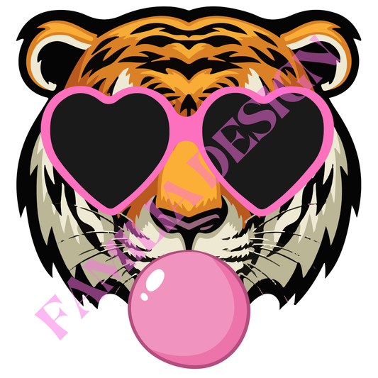 DTF213 "Girly Tiger" para playera