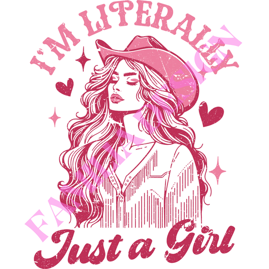 DTF214 "Litterlly a Girl" para playera