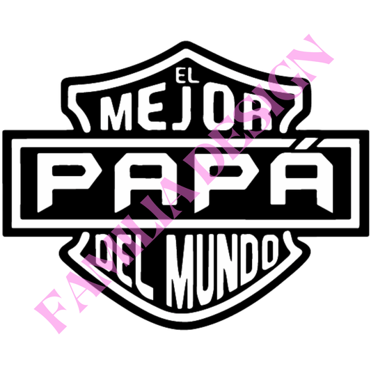 DTF217 : "Mejor Papa del Mundo" para playera