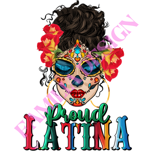 DTF226 : "Proud Latina" para playera