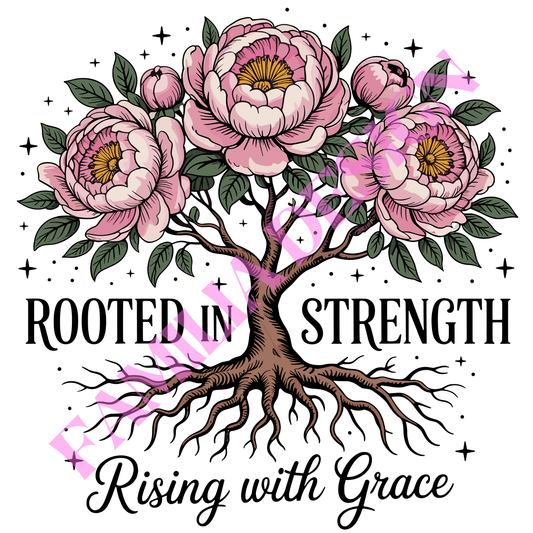 DTF246: "Rooted in Strength" para playera