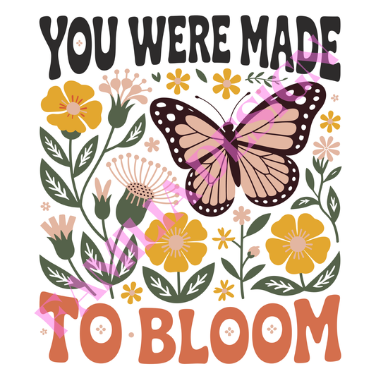 DTF252: "Made to Bloom" para playera