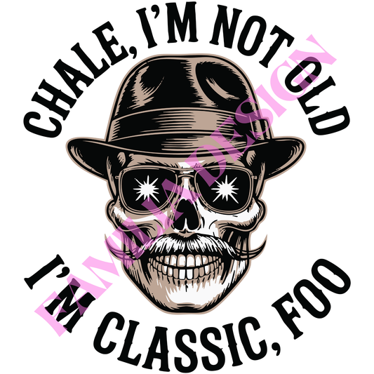 DTF286: "Classic, Foo" para playera