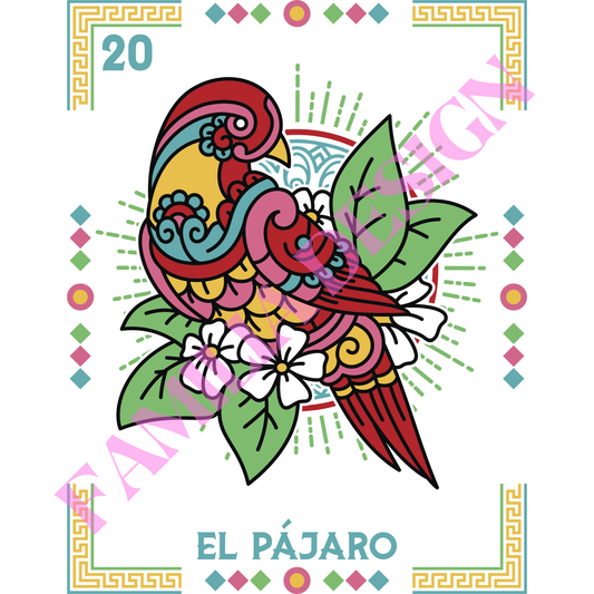 DTF7 "El Pajaro" para Playera