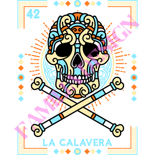 DTF8 "La Calavera" para Playera