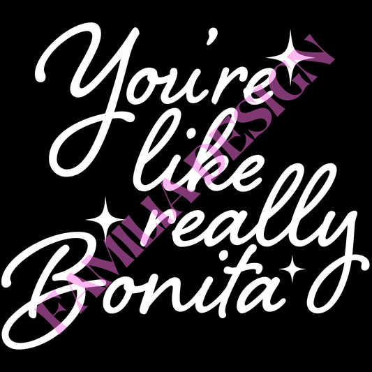 DTF83 "Bonita" White para playera