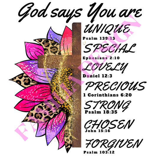 DTF85 "God Says" para playera