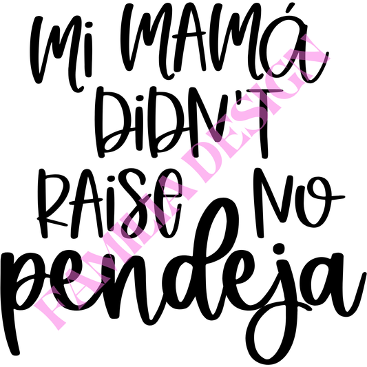 DTF90 "Raise No P" BLACK para playera