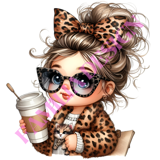 DTF96 "Nina Coffee" para playera