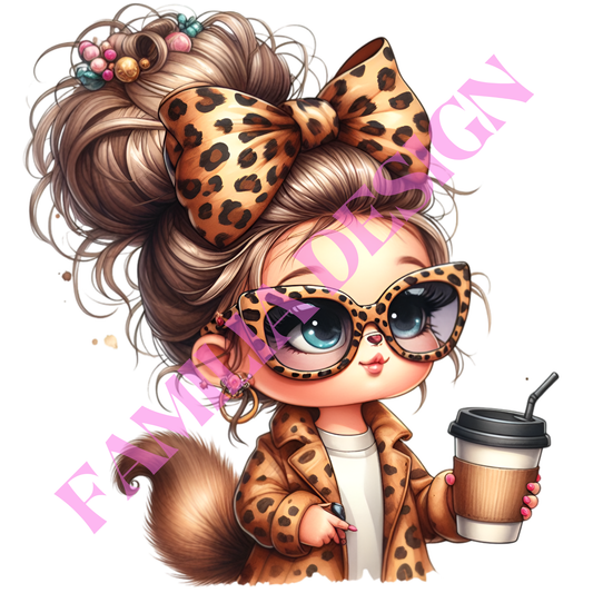 DTF97 "Nina Coffee" para playera