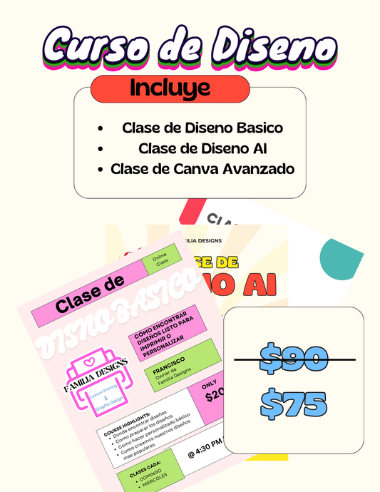 Curso de Diseno(3 clases)