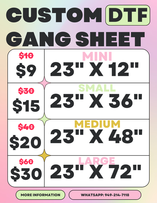 Build Your Own Gang Sheet