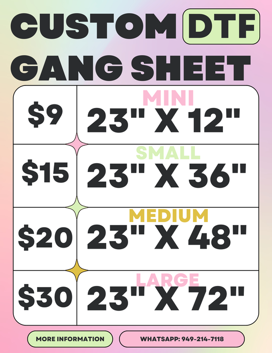 BYO DTF Gang Sheet