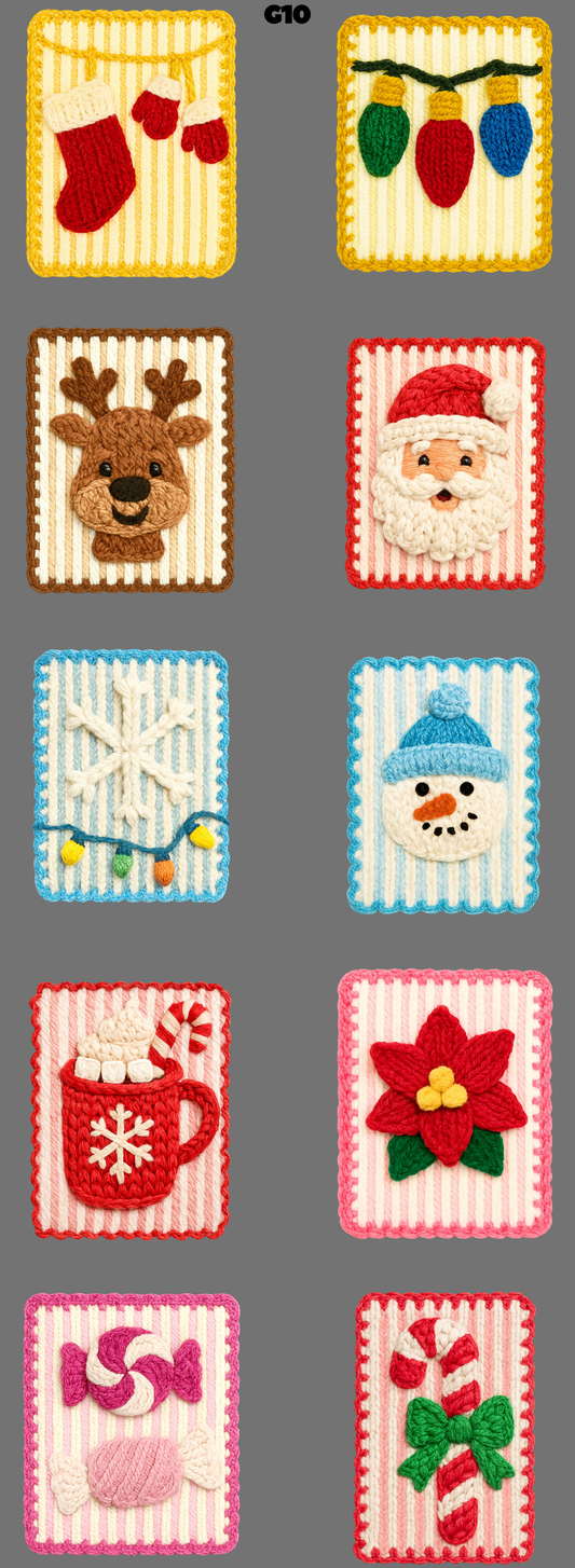 G10 Faux Yarn Holiday Mix DTF