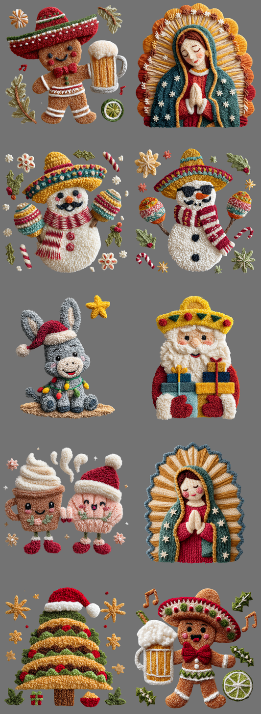 G30 Holiday Faux Yarn DTF Mix