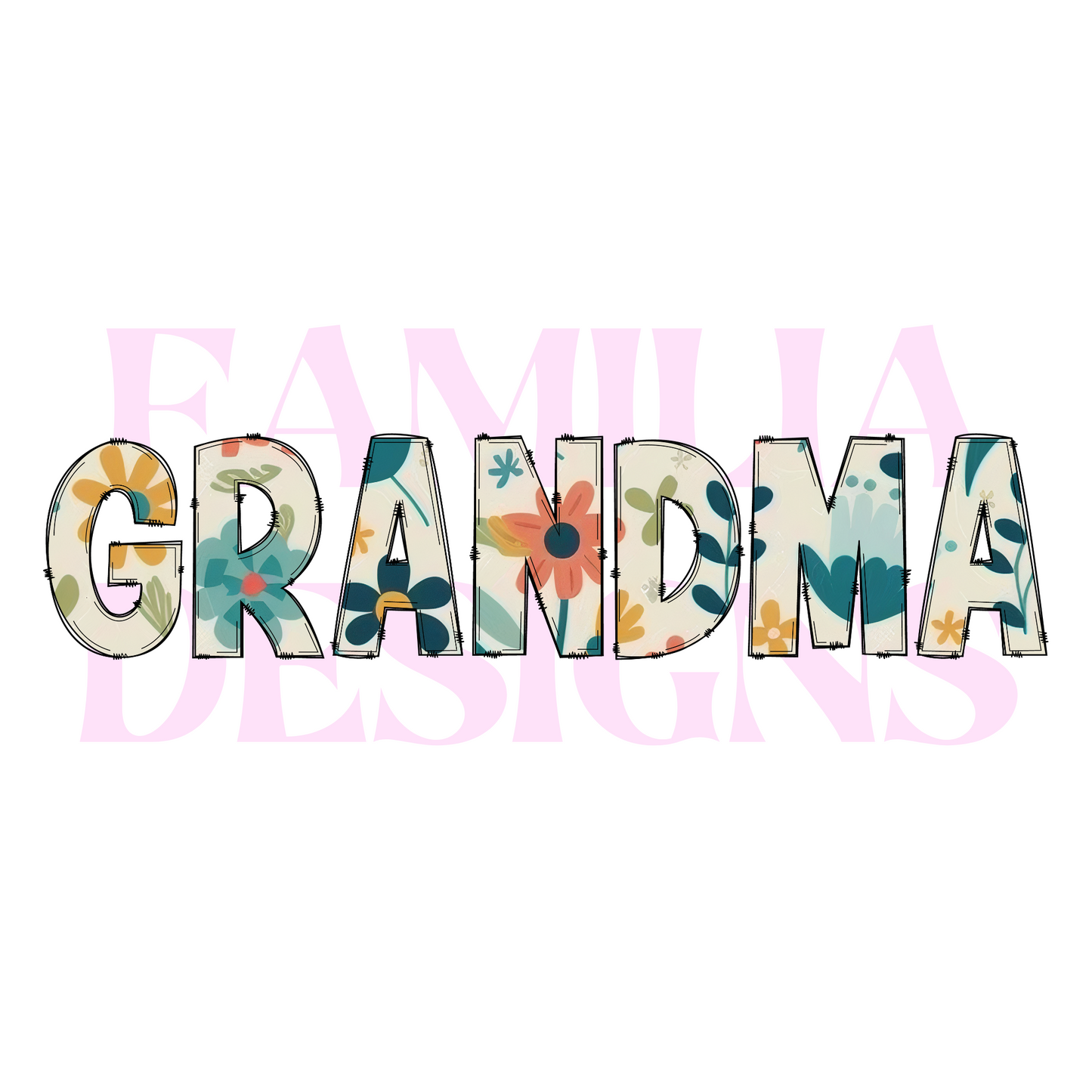 Grandma Purple Flowers